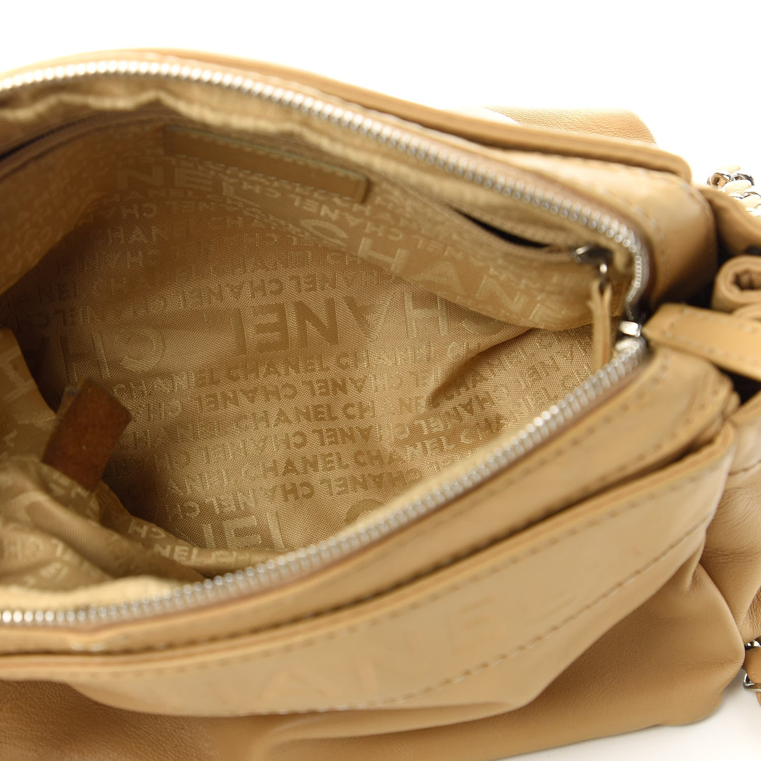 Chanel Lambskin Rock and Chic Shoulder Bag Beige 5 of 12