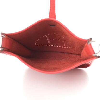 Hermes Taurillon Clemence Evelyne TPM Rouge Tomate 5 of 12