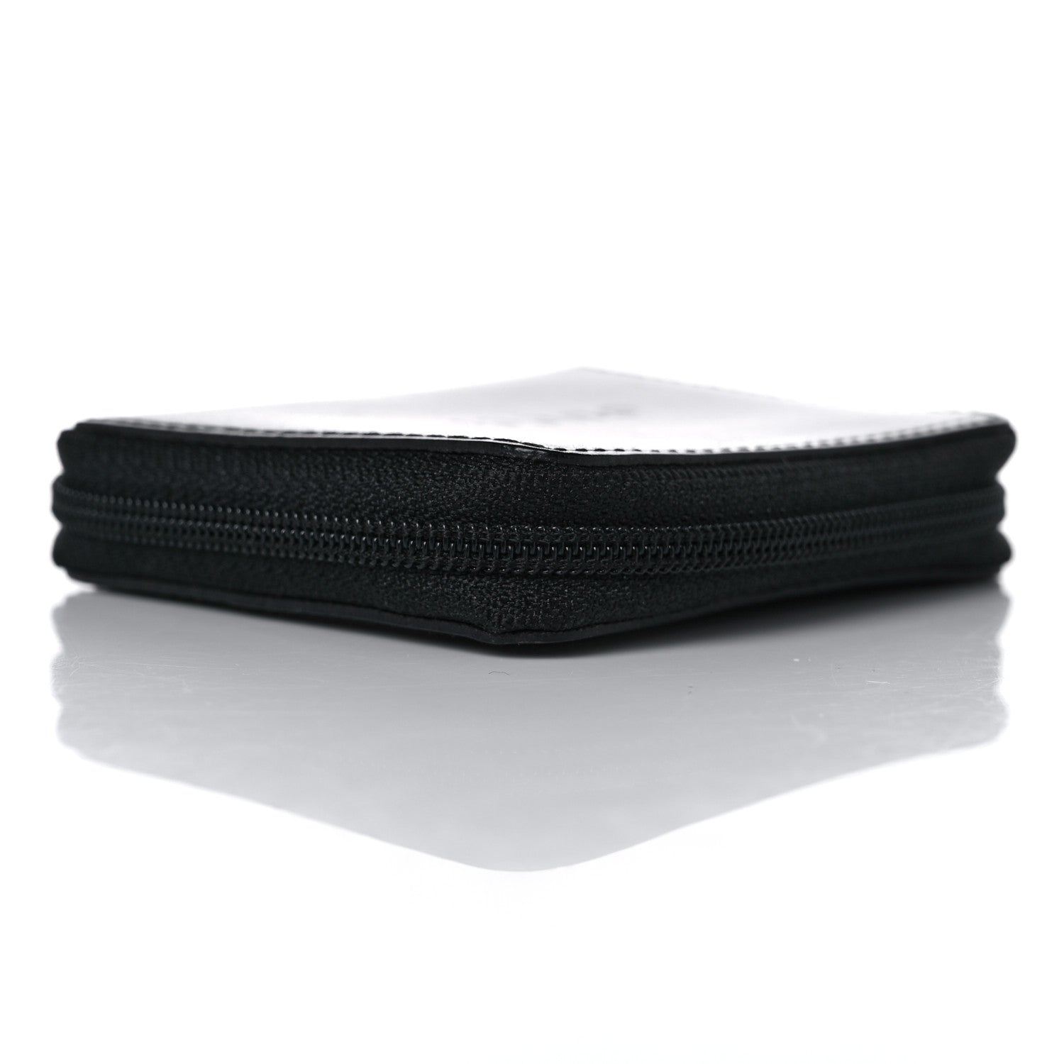 Gucci Calfskin Logo Embossed Zip Around Coin Wallet Black 8 of 11