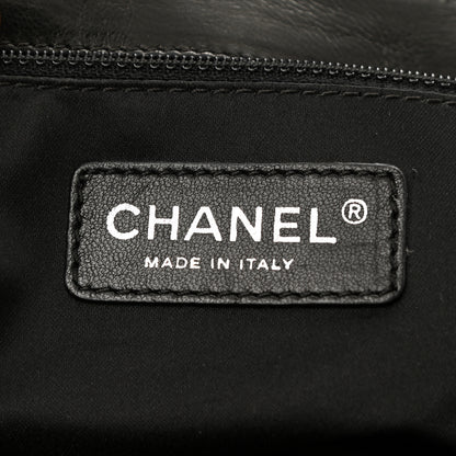 Chanel Lambskin Enamel Divine Medium Flap Black Pink 6 of 10