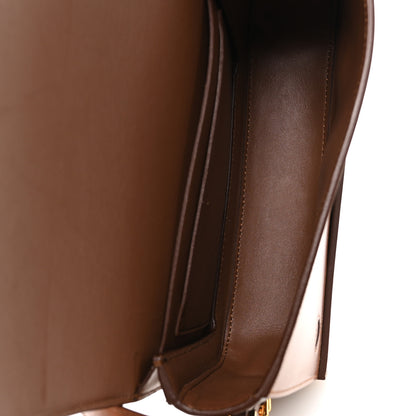 Burberry Smooth Calfskin Two Tone Small Grace Bag Malt Brown Black 9 of 21