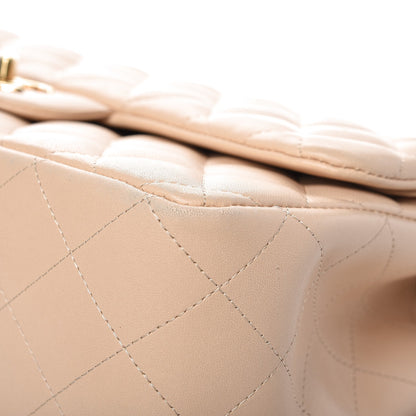 Chanel Lambskin Quilted Jumbo Double Flap Beige Clair 10 of 15