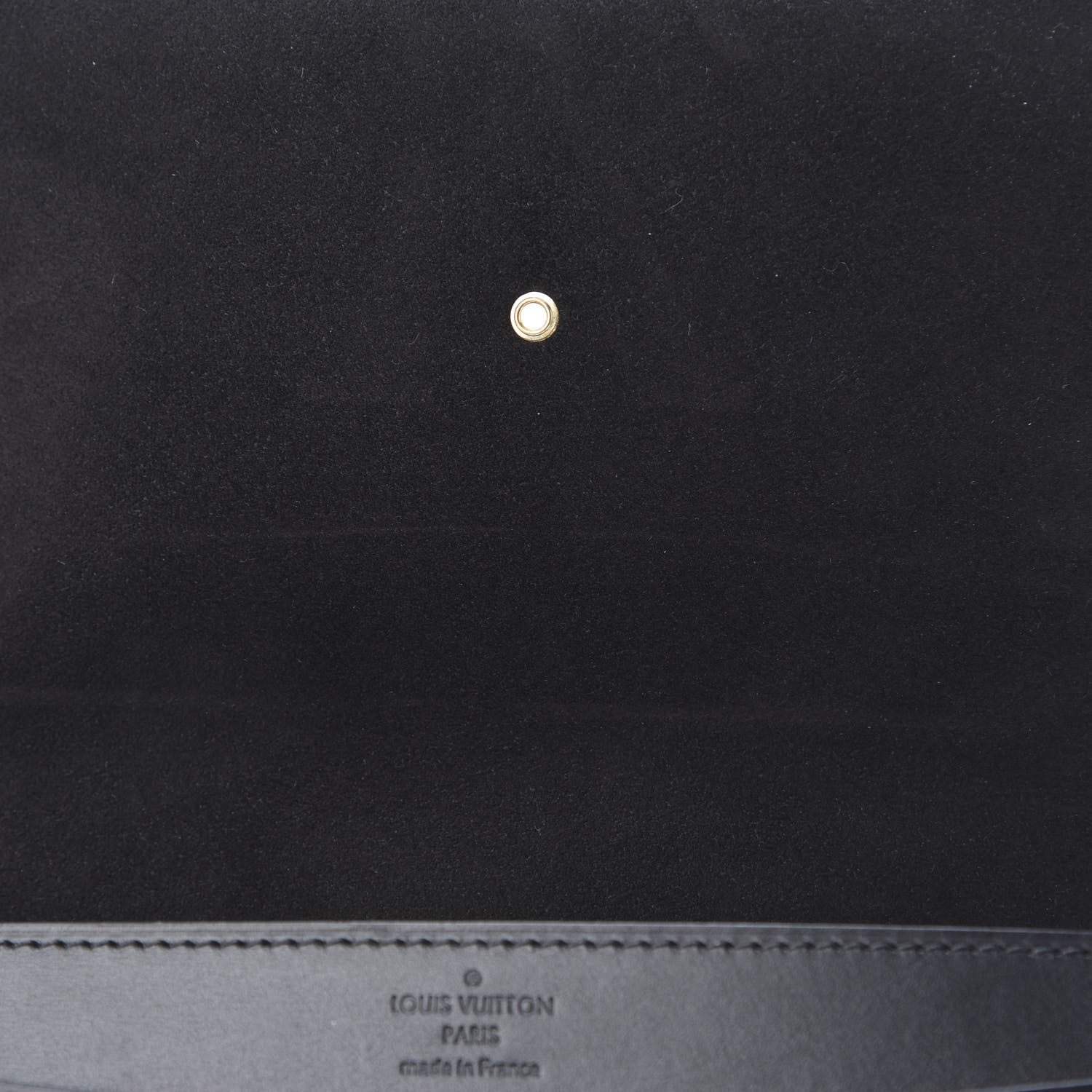 Louis Vuitton Calfskin Chain Louise MM Black 13 of 13