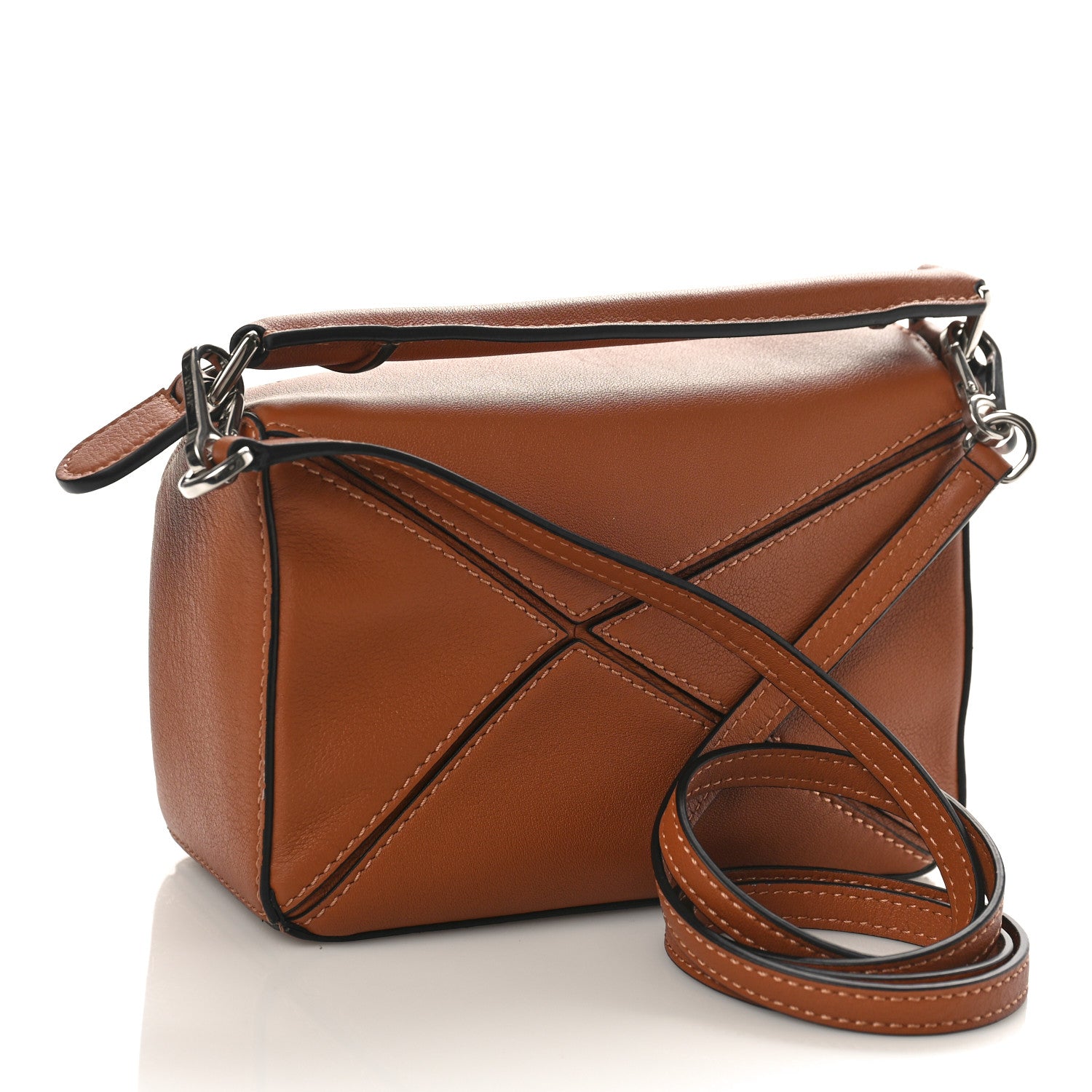 Loewe Calfskin Mini Puzzle Bag Tan 3 of 8