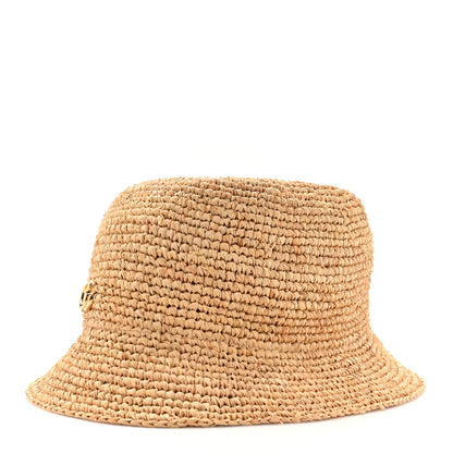 Gucci Raffia Double G Bucket Hat S Ivory 1 of 9