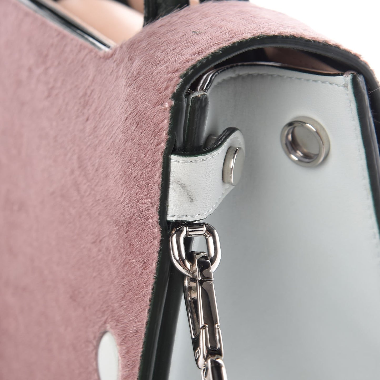 Calf Hair Calfskin Tri-Color Mini Diorever Flap Pink
