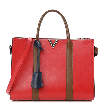 Louis Vuitton Monogram Cuir Plume Very Tote MM Rubis Noisette 1 of 10