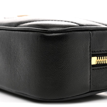 Saint Laurent Lambskin Matelasse Monogram Mini Loulou Camera Bag Black 10 of 10