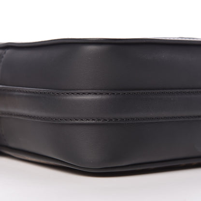 Fendi Glazed Fabric Vitello Century F is Fendi FF 1974 Stamp Patch Camera Case Mogano Panna Black 8 of 9