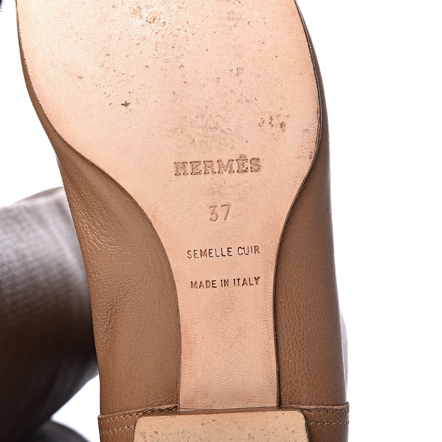 Hermes Lambskin Perforated High Boots 37 7 of 17