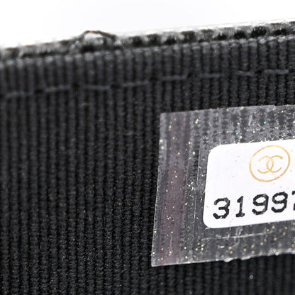 Chanel Caviar Quilted Crystal CC Large Gusset Flap Wallet Black 7 of 7