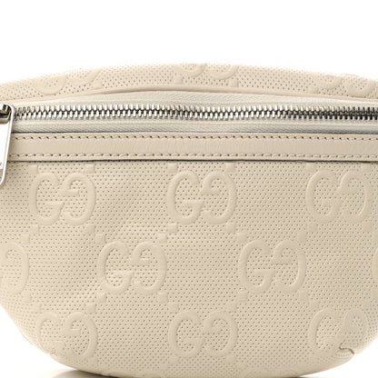Gucci Calfskin GG Tennis Embossed Belt Bag Mystic White 8 of 11