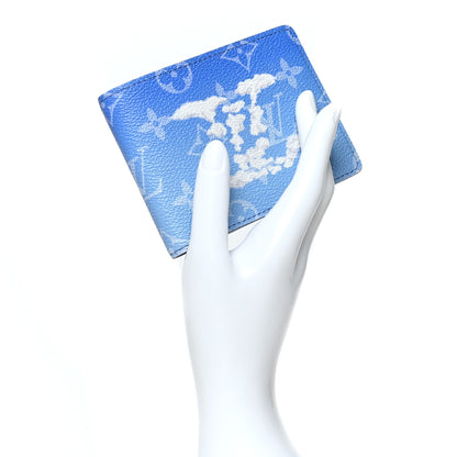 Louis Vuitton Monogram Clouds Slender Wallet Blue 2 of 8