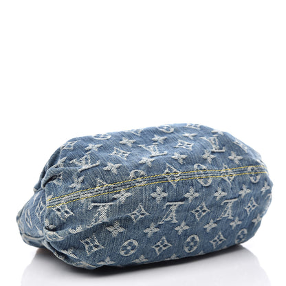 Louis Vuitton Monogram Denim Pleaty Blue 4 of 11