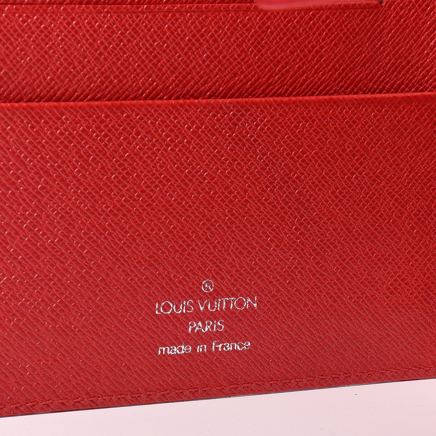 Epi Medium Ring Agenda Cover Rouge