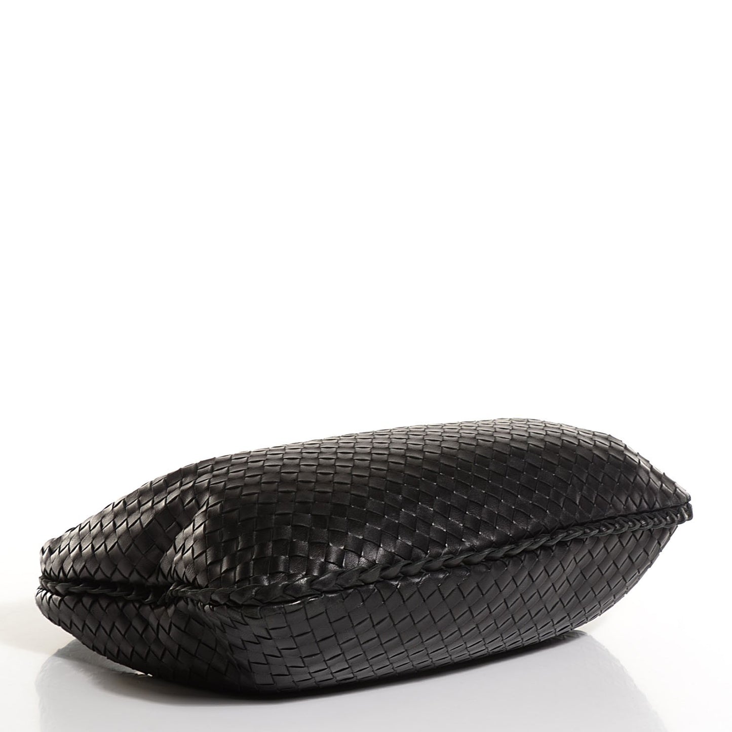 Nappa Intrecciato Medium Veneta Hobo Black