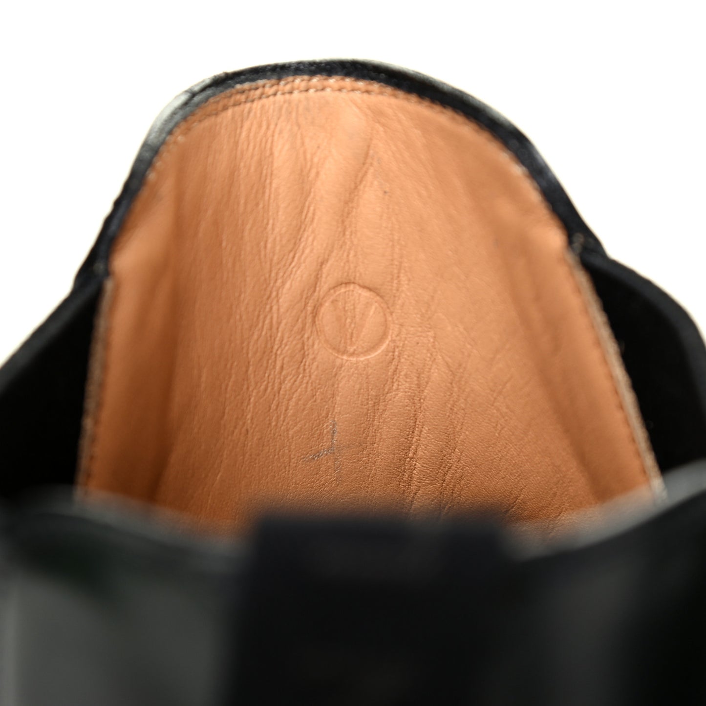 Hand Waxed Calfskin Mens LV Vendome Chelsea Boots 8.5 Black
