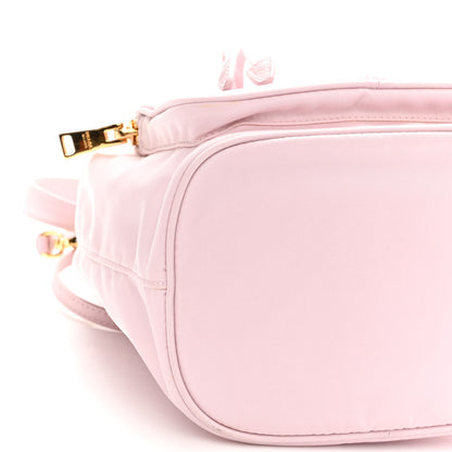 Prada Re-Nylon Saffiano Duet Bucket Crossbody Bag Alabastro 10 of 10