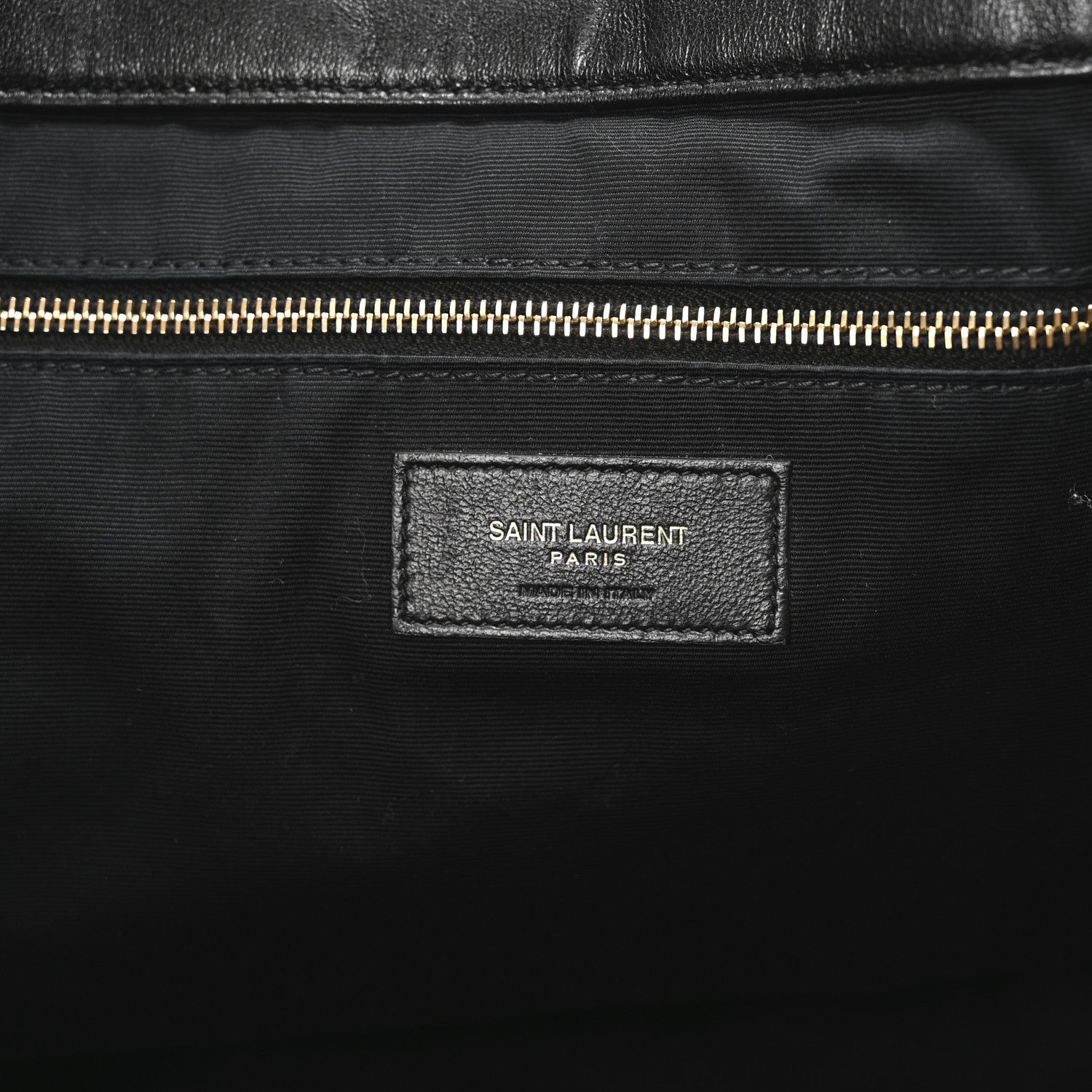 Saint Laurent Lambskin Quilted Maxi Icare Shopping Tote Black 7 of 11