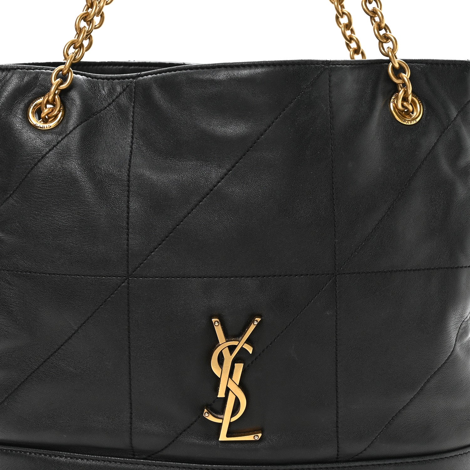 Saint Laurent Lambskin Small Jamie Shopping Tote Black 9 of 12
