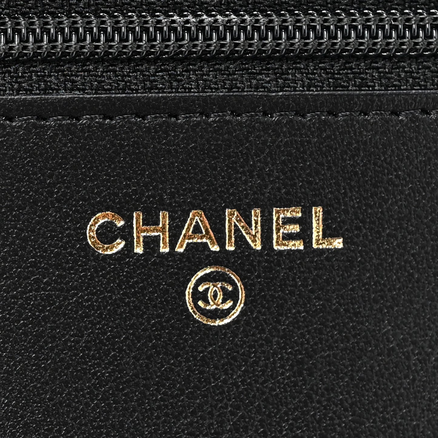 Caviar Quilted Boy Wallet On Chain WOC Black