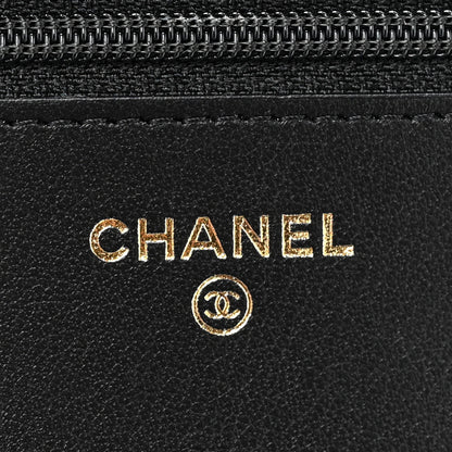 Chanel Caviar Quilted Boy Wallet On Chain WOC Black 8 of 12