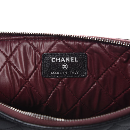 Chanel Caviar Quilted Medium Cosmetic Case Black 6 of 8