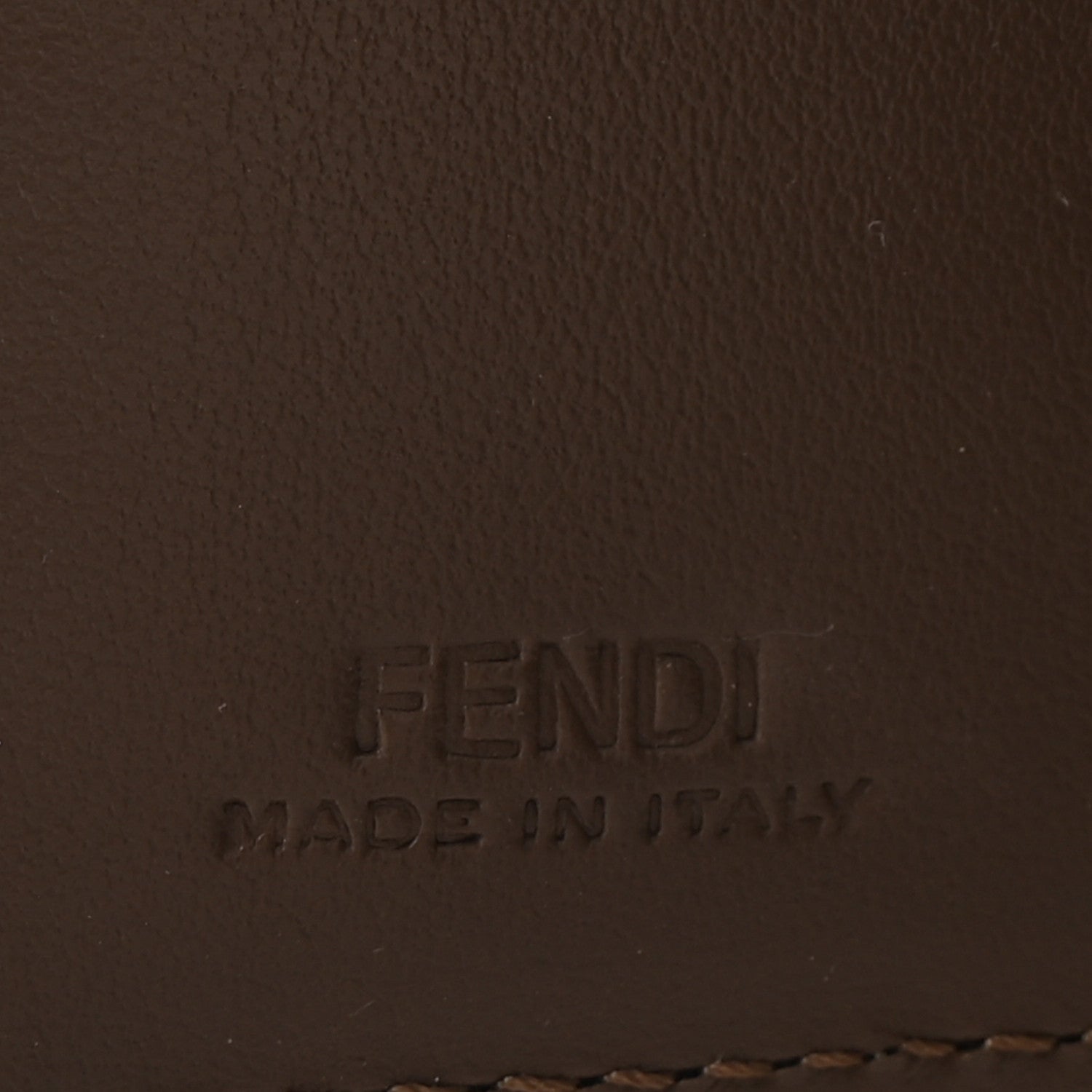 Fendi Vitello Soft F is Fendi Bi-Color FF 1974 Embossed Micro Tri-Fold Envelope Wallet Maya Black 6 of 8