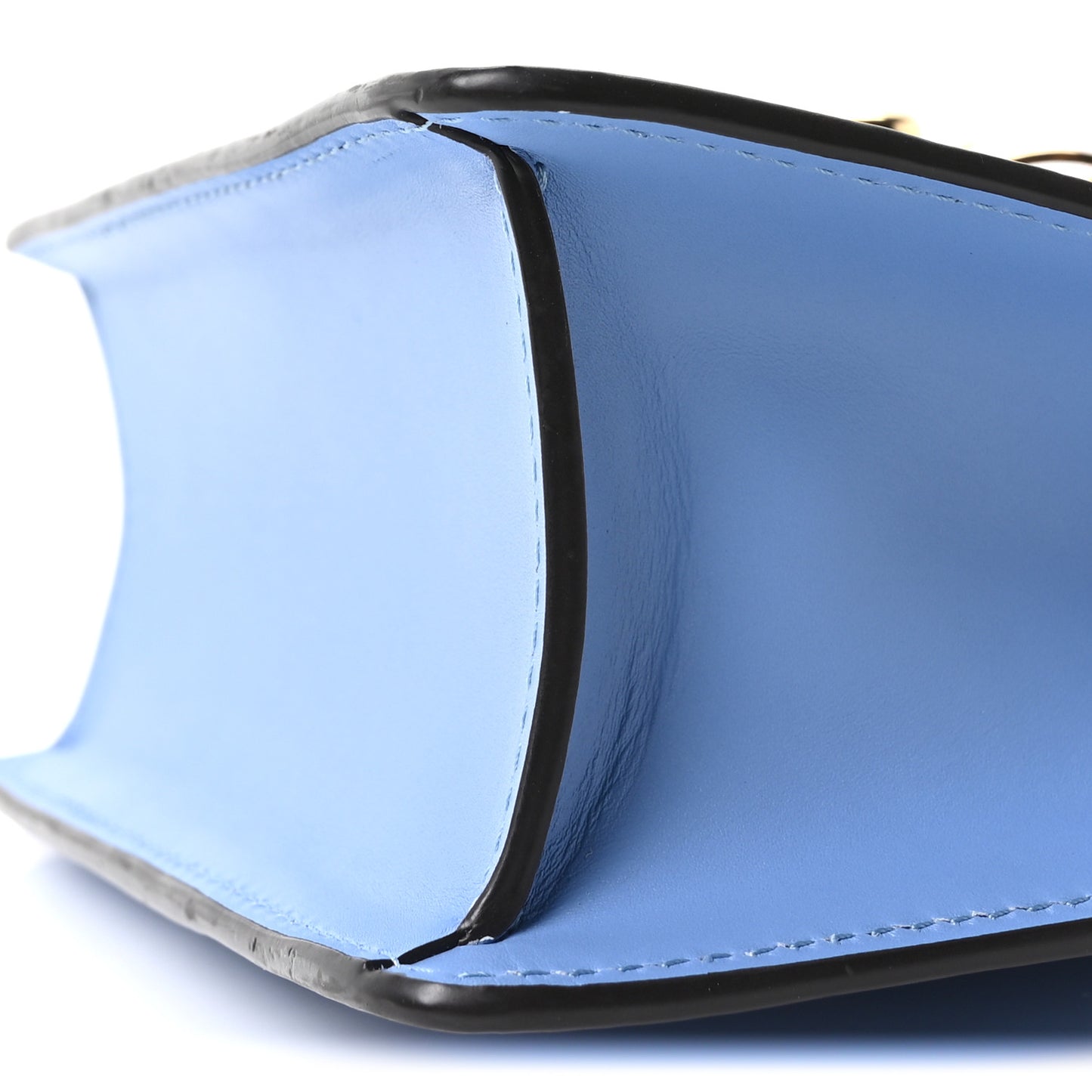 Calfskin Mini Sylvie Chain Shoulder Bag Clear Sky Blue