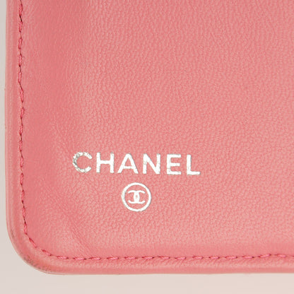 Chanel Lambskin Quilted Yen Wallet Rose 5 of 8