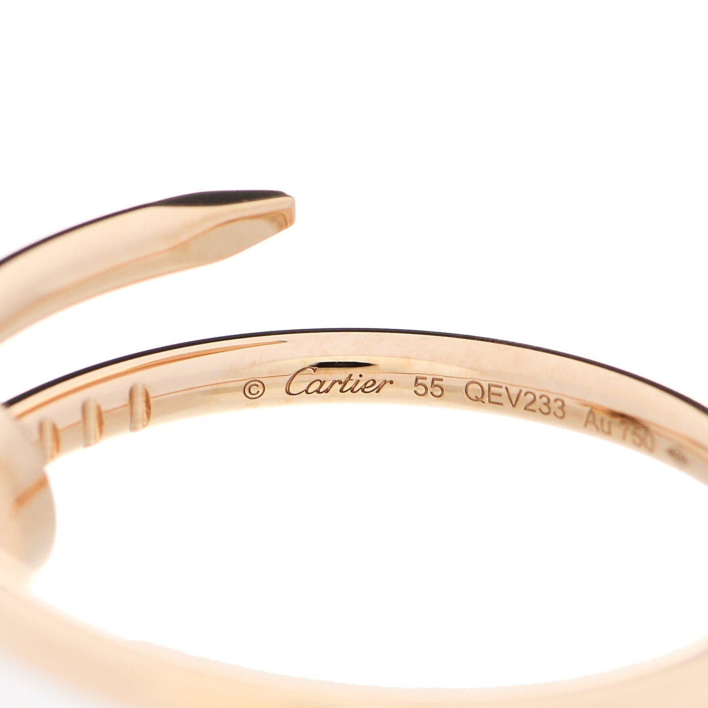 18K Yellow Gold Small Juste Un Clou Ring 55 7.25