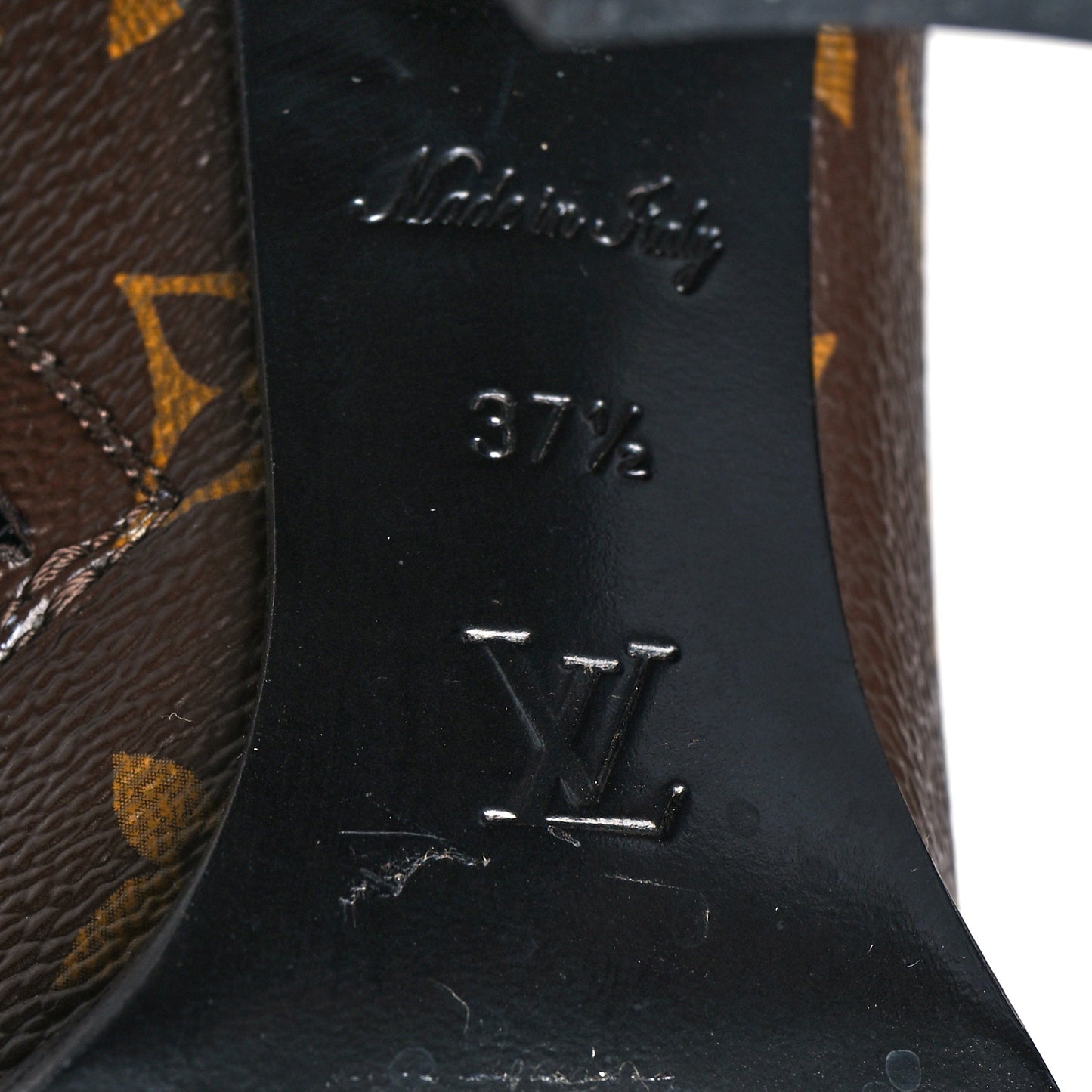 Patent Calfskin Monogram Star Trail Ankle Boots 37.5 Black