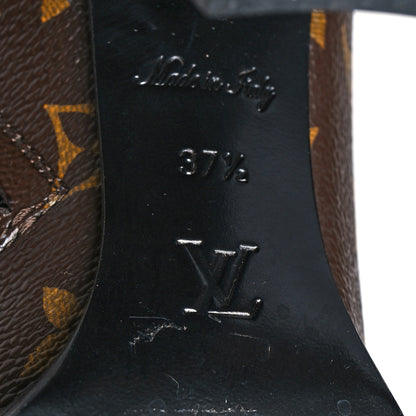Louis Vuitton Patent Calfskin Monogram Star Trail Ankle Boots 37.5 Black 8 of 11