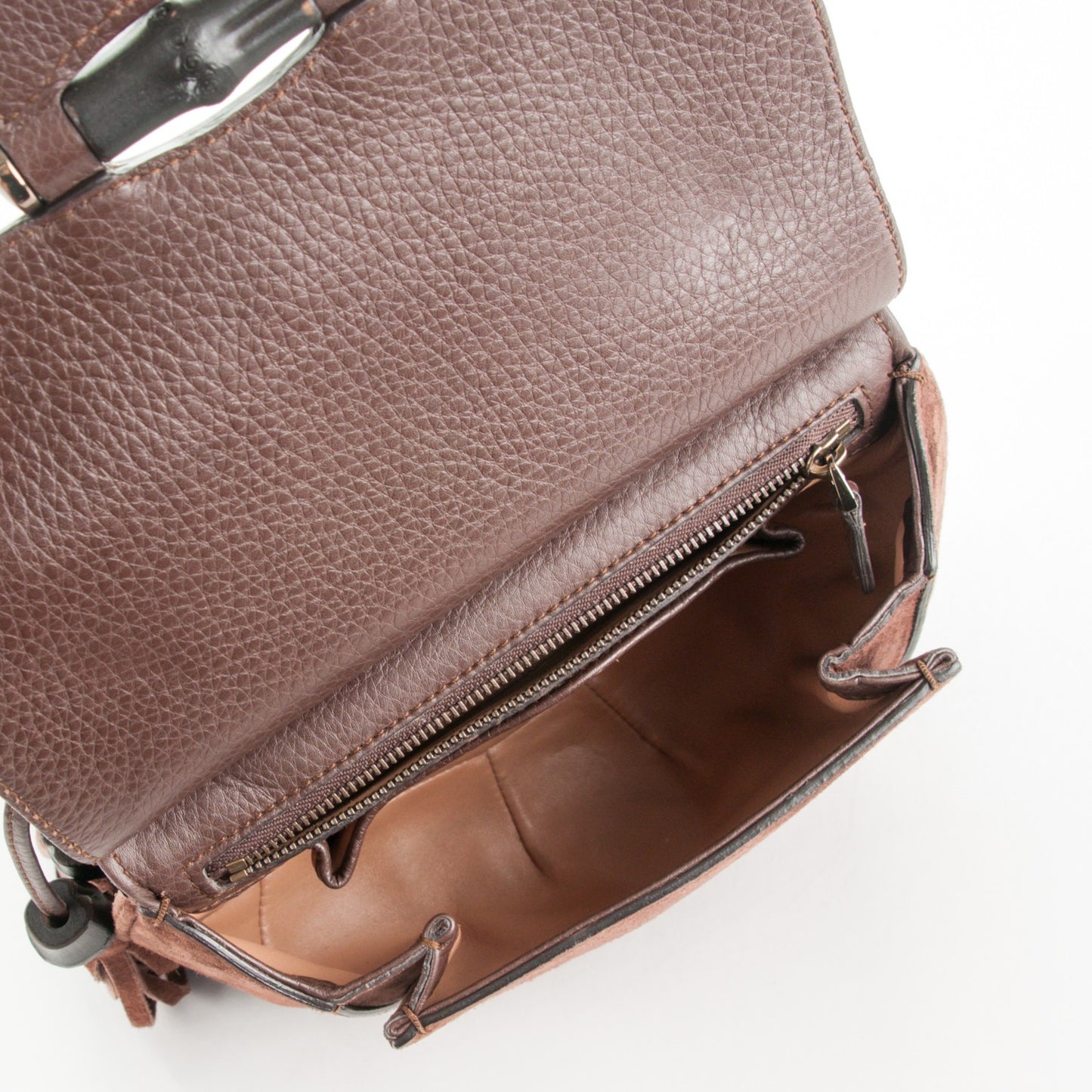 Suede Small Nouveau Fringe Shoulder Bag Brown
