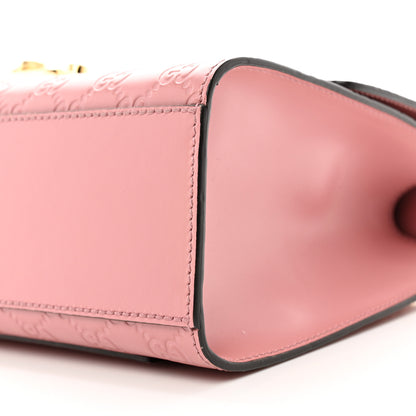Gucci Guccissima Signature Medium Padlock Shoulder Bag Rose Baby Candy 10 of 12