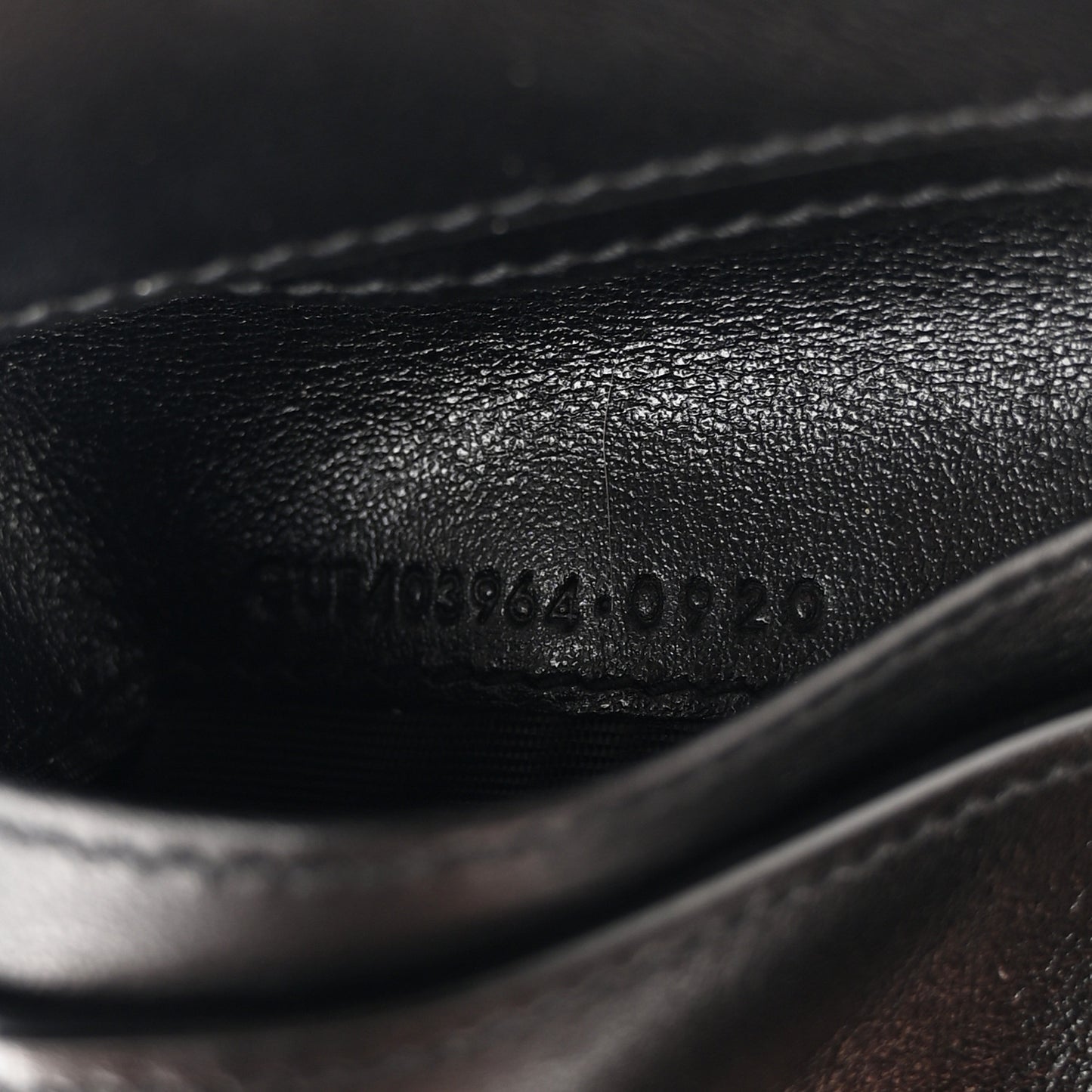 Calfskin Crocodile Embossed Monogram Compact Wallet Black