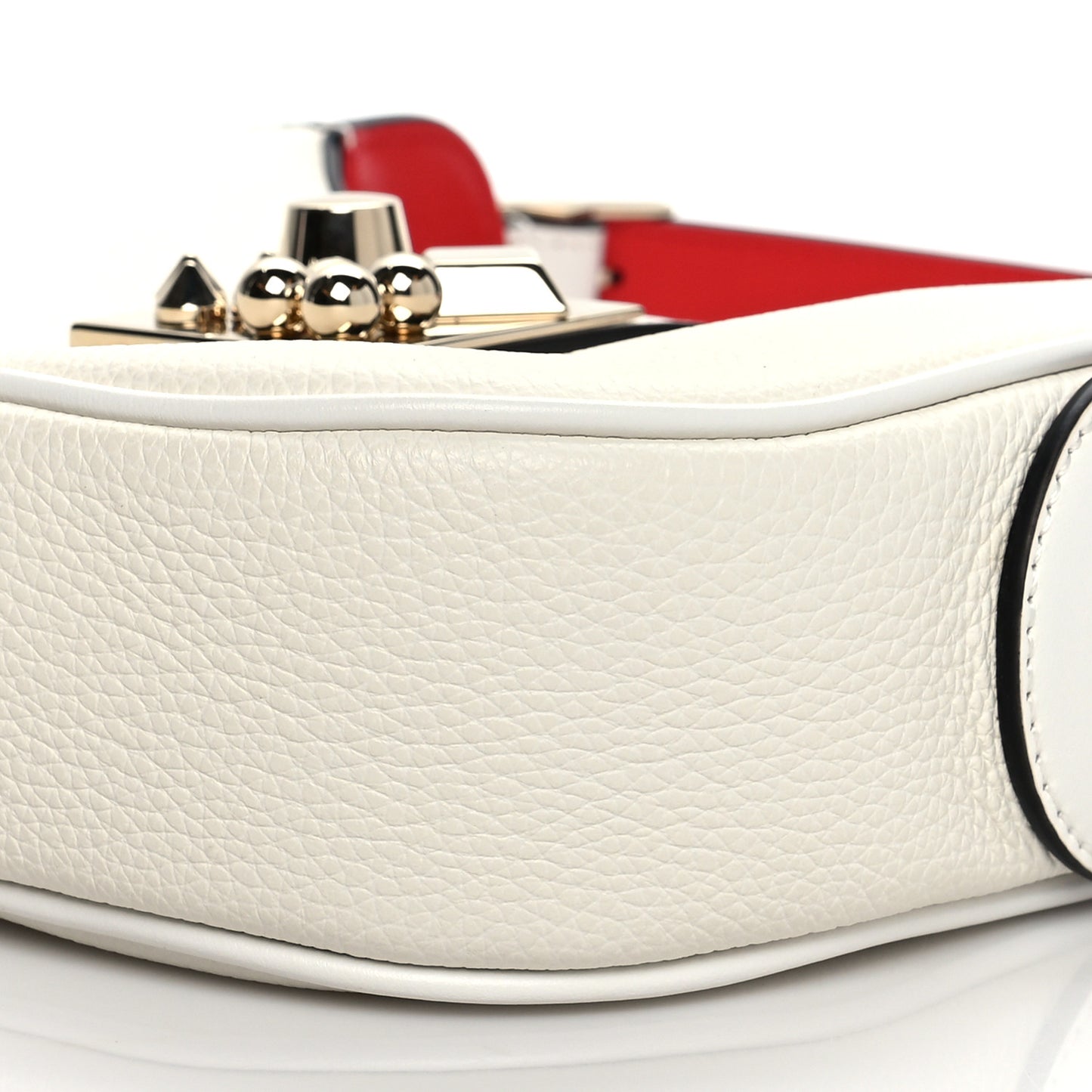 Calfskin Mini Carasky Shoulder Bag White