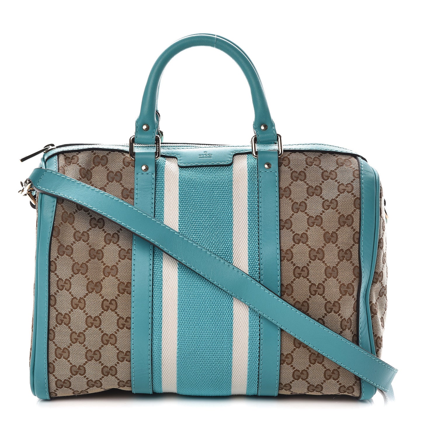 Monogram Vintage Web Medium Boston Teal