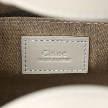 Chloe Calfskin Mini Woody Ribbon Tote White 6 of 11