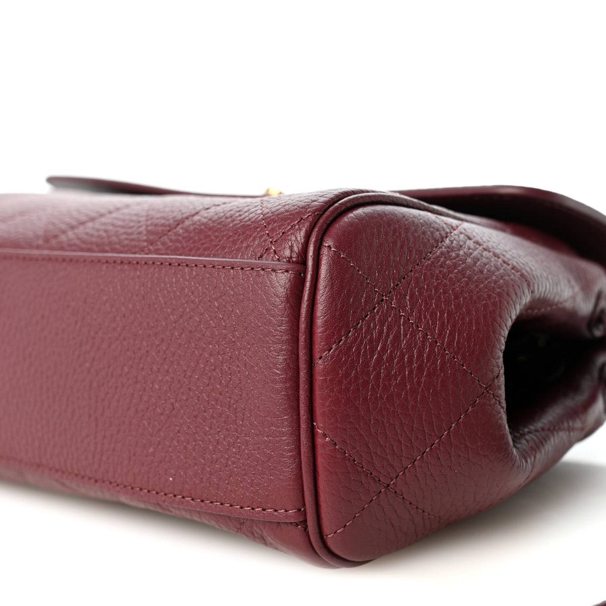 Grained Calfskin Urban Essentials Flap Burgundy