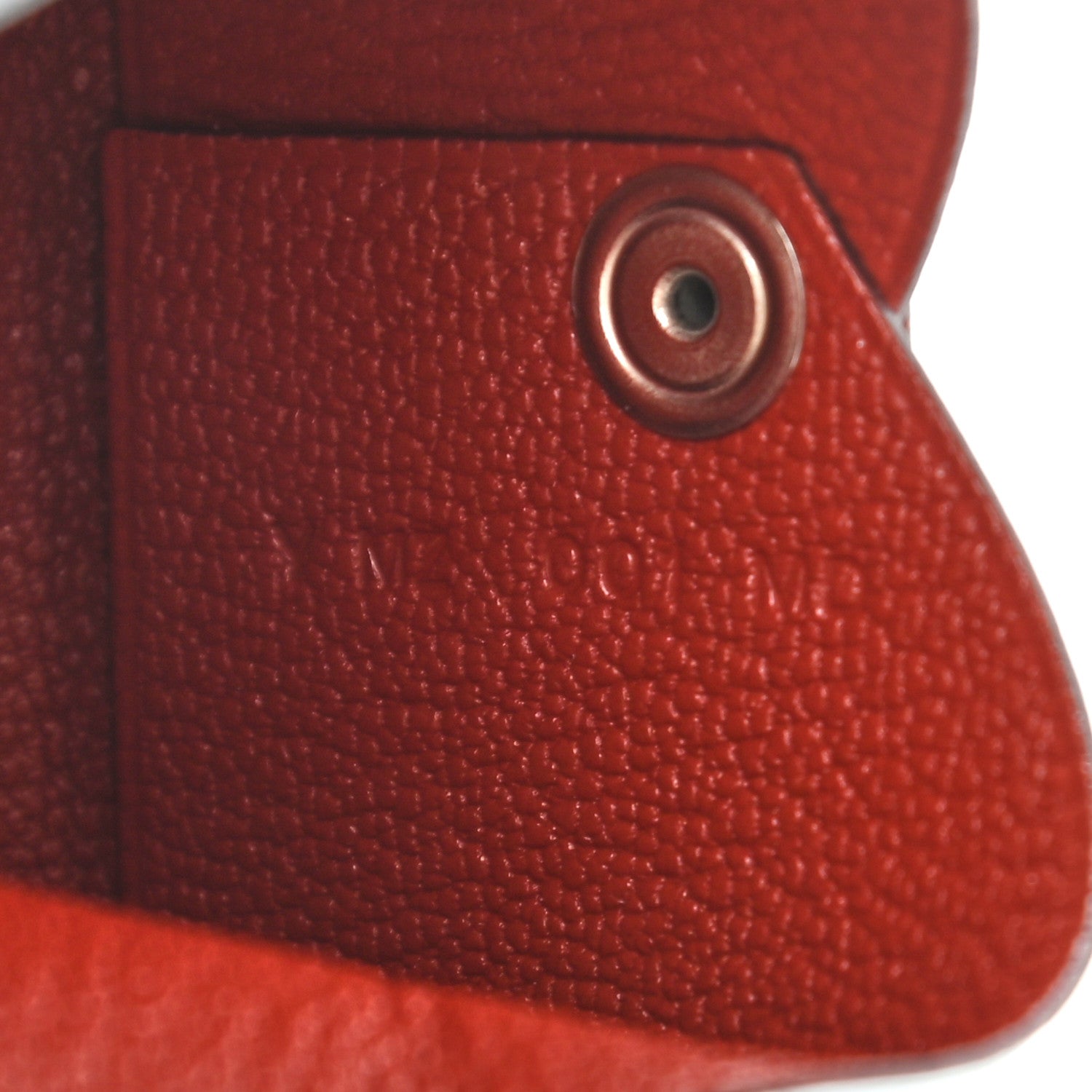 Hermes Chevre Mysore Verso Calvi Card Case Bleu Brume Brique 7 of 7