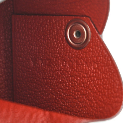Hermes Chevre Mysore Verso Calvi Card Case Bleu Brume Brique 7 of 7