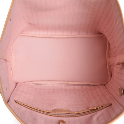 Louis Vuitton Damier Azur Neo Neverfull MM Rose Ballerine 5 of 8