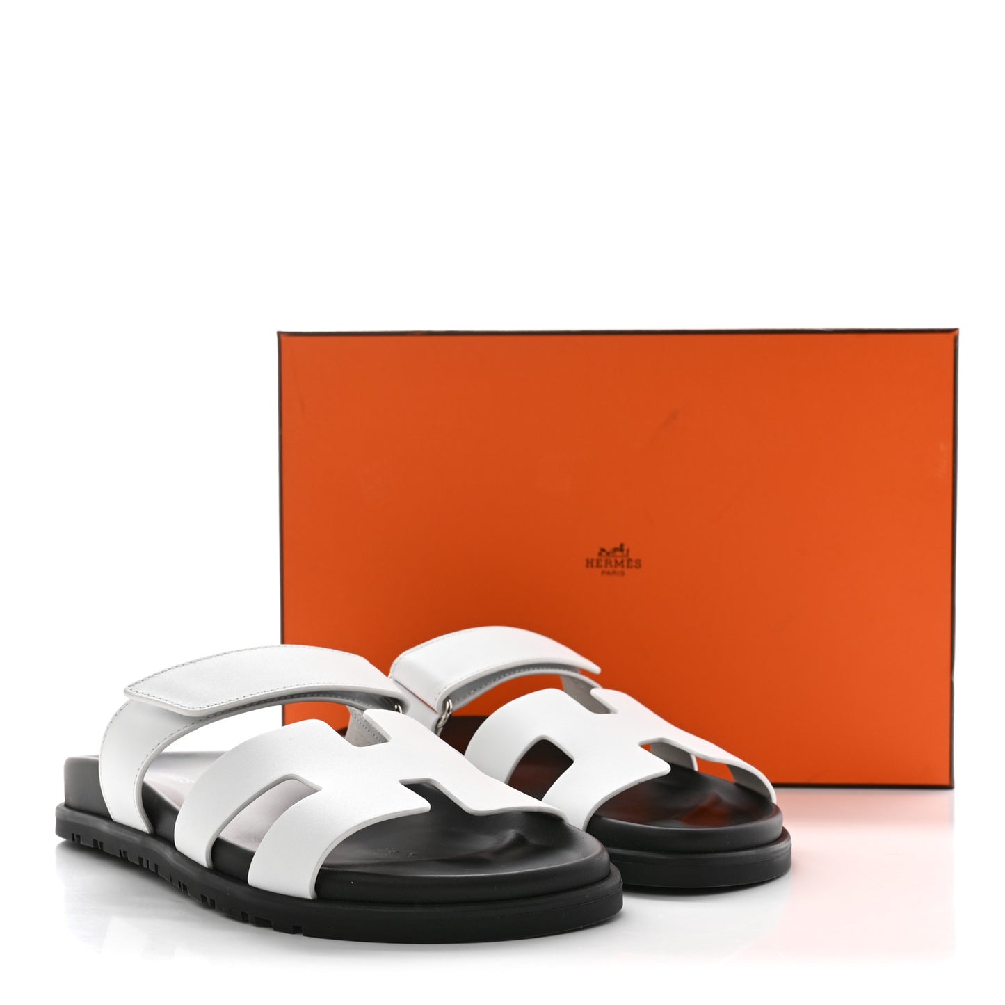 Calfskin Womens Chypre Sandals 37.5 White