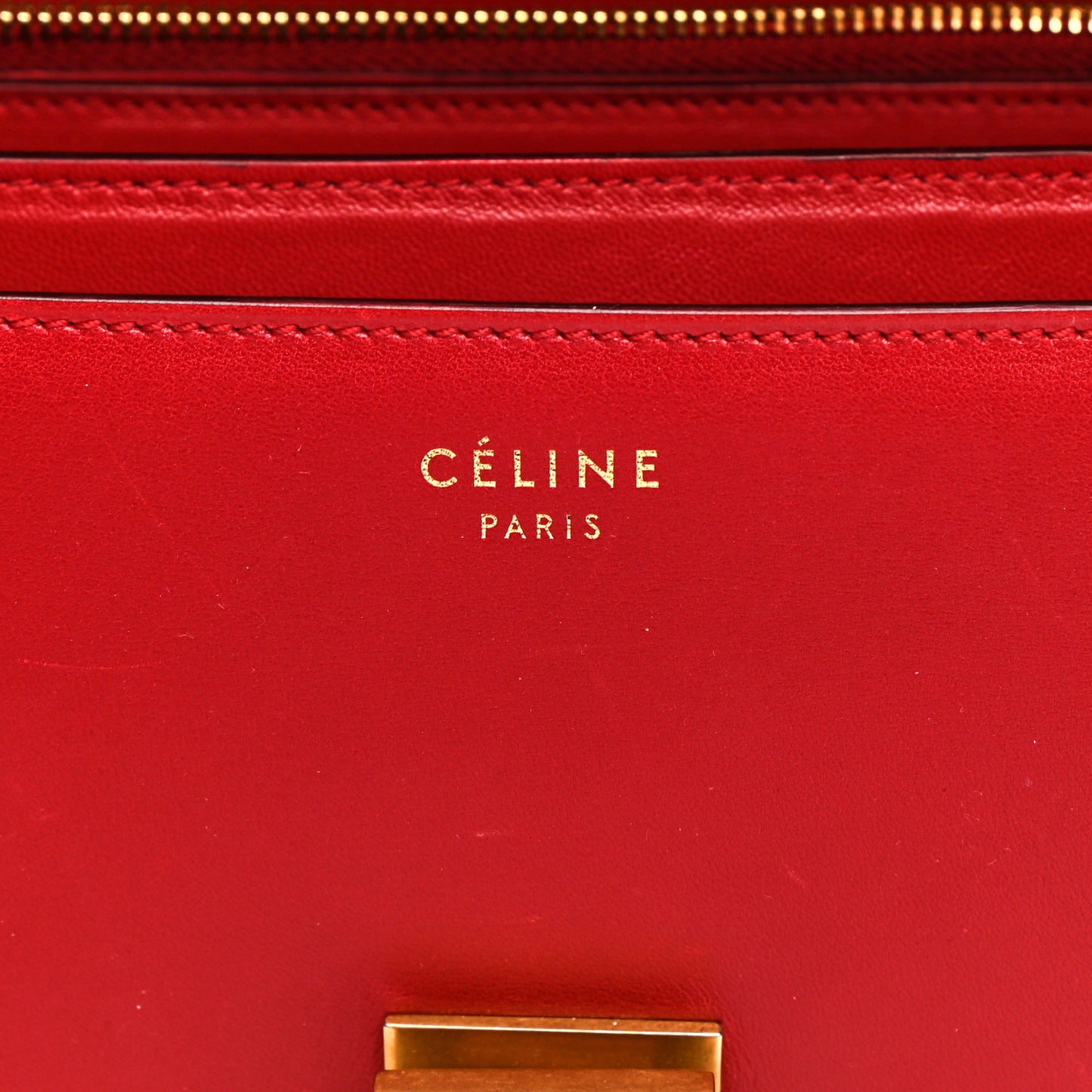 Box Calfskin Medium Classic Box Flap Bag Red