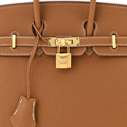 Hermes Togo Birkin 25 Gold 8 of 10