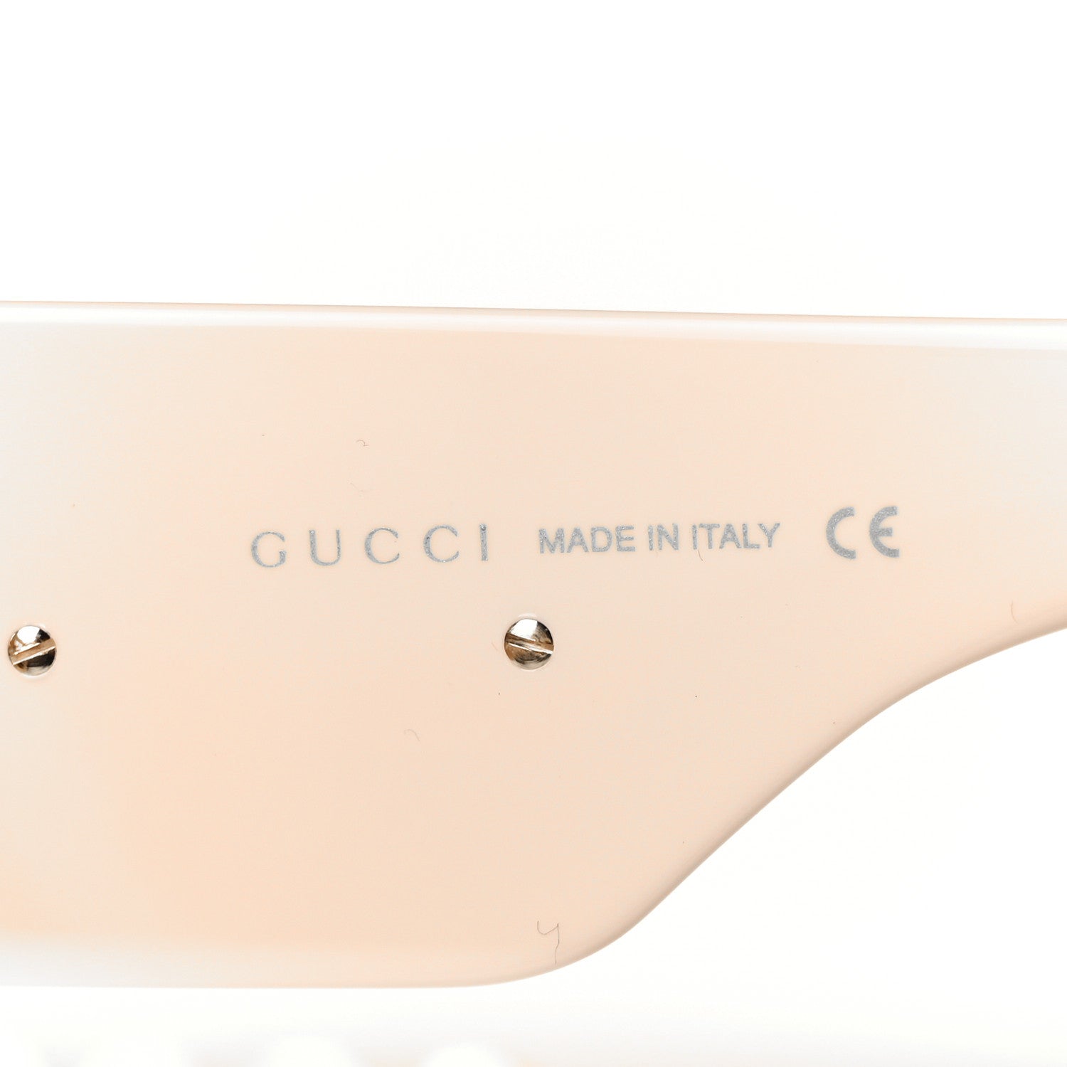 Gucci Acetate Crystal Oversize Hollywood Forever Sunglasses GG0144S Ivory 5 of 8