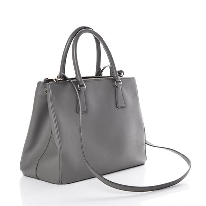 Prada Saffiano Medium Galleria Double Zip Tote Marmo 4 of 10
