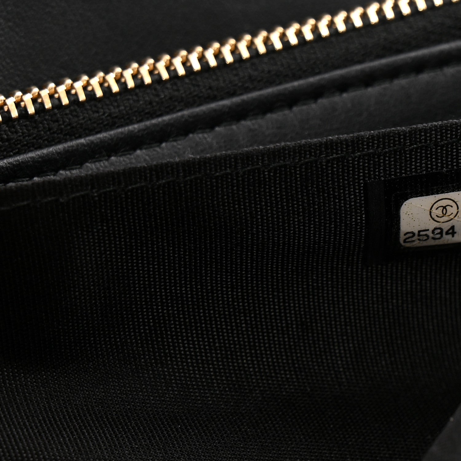 Chanel Caviar Quilted Small Zipped Boy Pouch Black 17 of 22