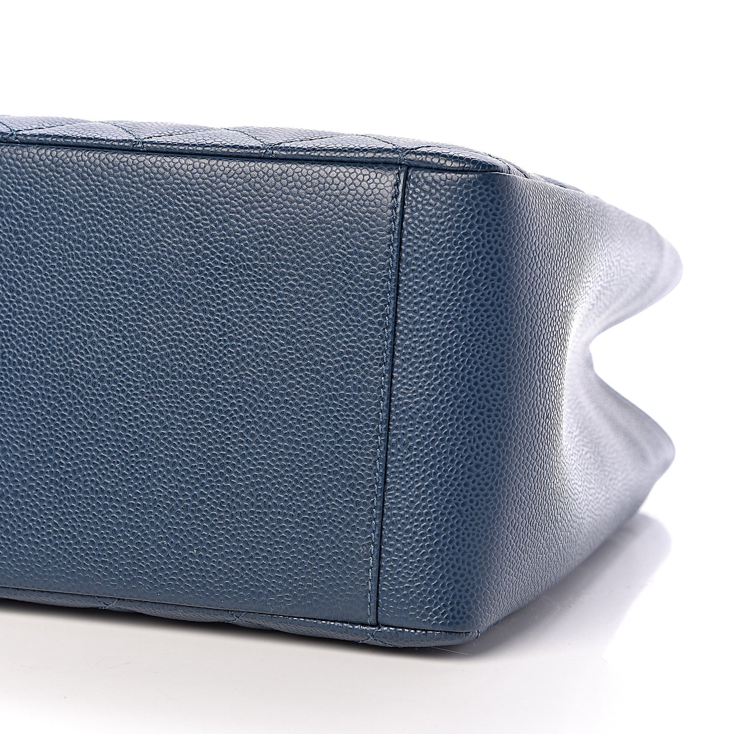 Caviar Quilted Grand Shopping Tote GST Dark Blue